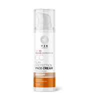 VZK Laboratory CC Sun tonirana zaštitna krema SPF 30 Medium, 50 ml – tonirana dnevna krema za lice sa SPF zaštitom, njega i prirodan izgled kože