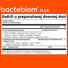 Bactebiom Plus probiotik – 22 soja i 50 milijardi CFU po kapsuli
