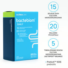 Bactebiom Daily – 15 sojeva, 20 milijardi po kapsuli, 5 postbiotika, prebiotik XOS