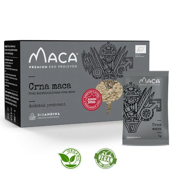 Bioandina Crna aktivirana Maca prah – 30x5g - Vitashop