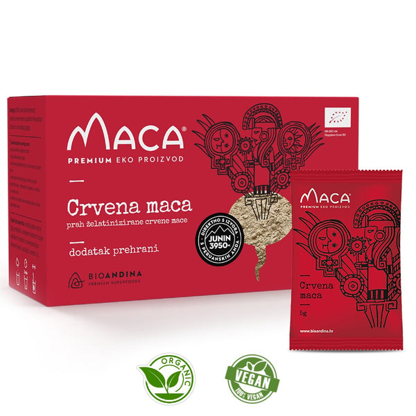 Bioandina Crvena aktivirana Maca prah – 30x5g - Vitashop