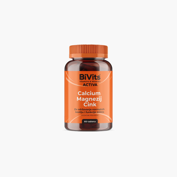BiVits Activa Calcium Magnezij Cink 60 tableta - Vitashop