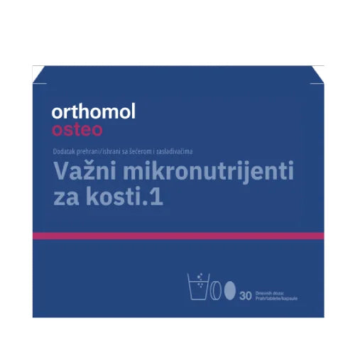 Orthomol Osteo granule, 30 dnevnih doza – dodatak prehrani s kalcijem, vitaminom D i vitaminom K za kosti
