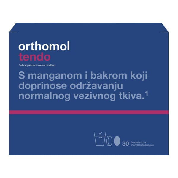 Orthomol Tendo granule, tableta i kapsule, 30 doza – dodatak prehrani za vezivno tkivo tetiva