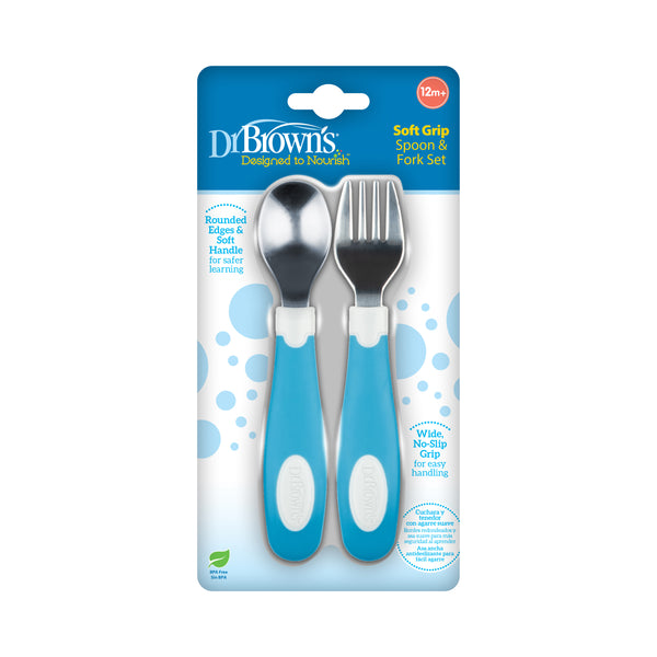 Dr. Brown's Set žlica i vilica, mekana drška - Vitashop