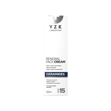 VZK Laboratory Ceramides krema za lice SPF 15, krema za suhu i osjetljivu kožu, obnova kožne barijere.