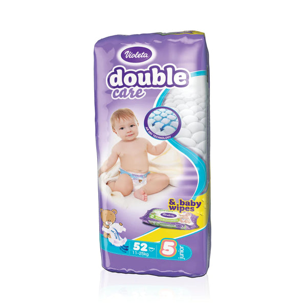 Violeta pelene DC AIR DRY JUNIOR-5 jumbo (11-25 kg., 52 kom) + gratis baby maramice - Vitashop