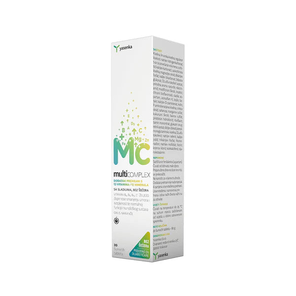 Yasenka MultiCOMPLEX, 20 šumećih tableta - Vitashop