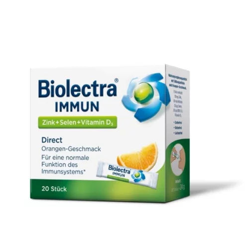 BIOLECTRA Immun Direkt Cink+Selen+D3 20 vrećica - Vitashop