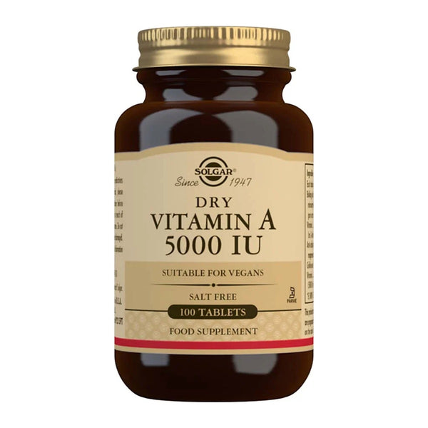 Solgar Vitamin A 5000 IU, 100 tableta – pakiranje