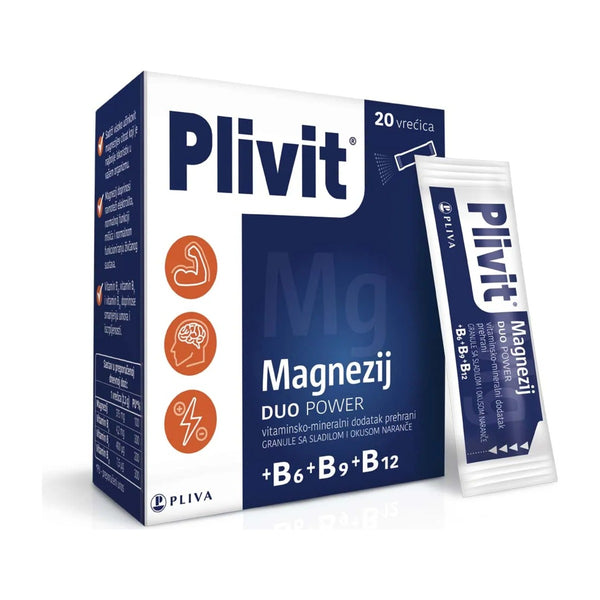 Plivit Magnezij Duo Power, 20 vrećica – pakiranje