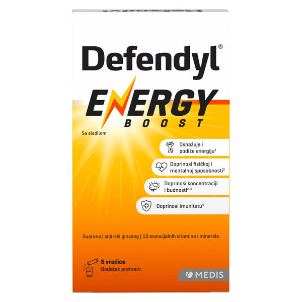 Defendyl Energy Boost, 5 vrećica – pakiranje