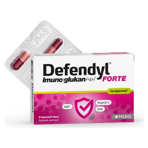 Defendyl Imunoglukan P4H Forte, 5 kapsula – pakiranje