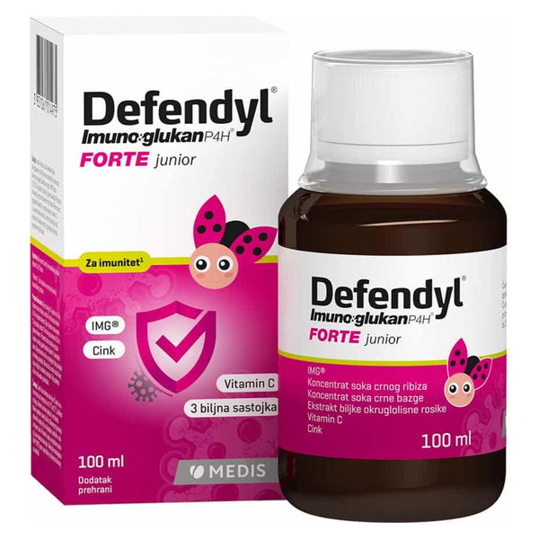 Defendyl Imunoglukan P4H Forte Junior, 100 ml – pakiranje