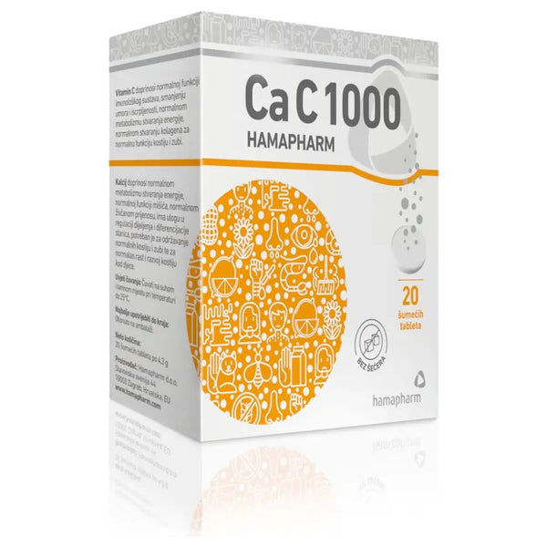 Hamapharm CaC 1000, 20 šumećih tableta – pakiranje