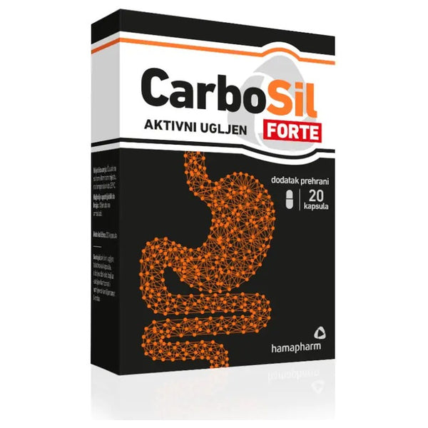 Hamapharm CarboSil Forte, 20 kapsula – pakiranje
