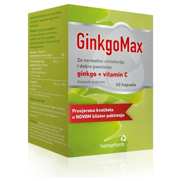 Hamapharm GinkgoMax, 60 kapsula – pakiranje