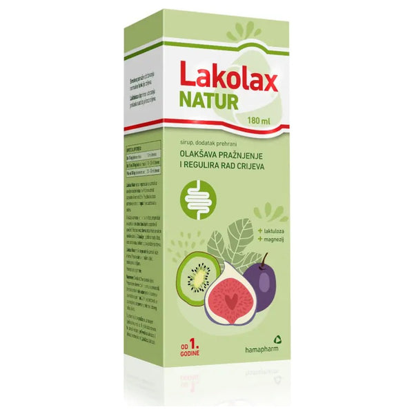 Hamapharm Lakolax NATUR sirup, 180 ml – pakiranje