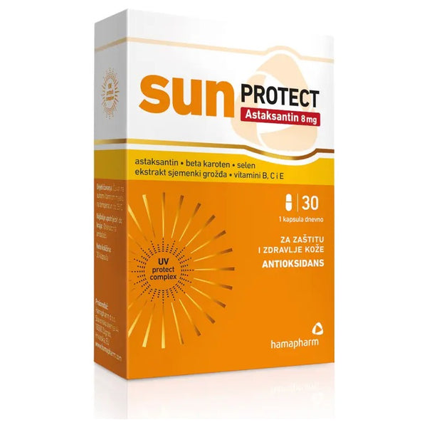 Hamapharm SunProtect Astaksantin 8 mg, 30 kapsula – pakiranje