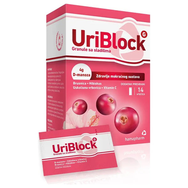 Hamapharm UriBlock G granule, 14 vrećica – pakiranje