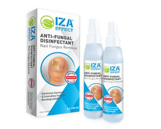 IZAEFFECT sprej protiv gljivica na noktima i stopalima, 2 x 100 ml - Vitashop