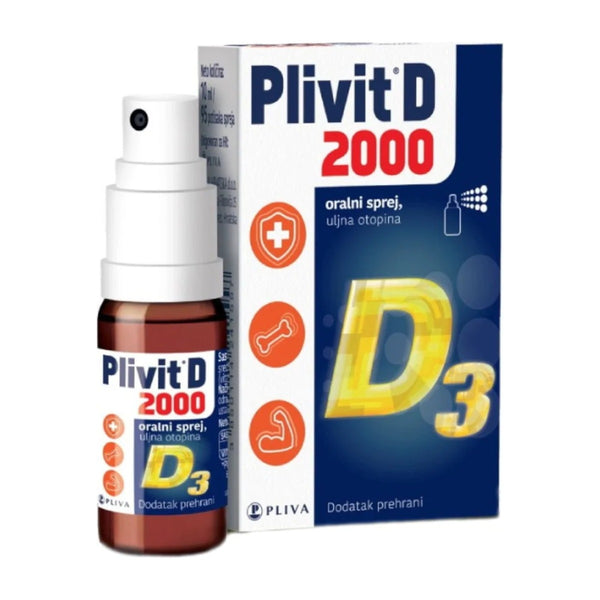 Plivit D 2000 oralni sprej, 10 ml – pakiranje