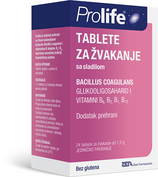 Prolife tablete za žvakanje, 24 tablete – pakiranje
