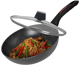 Royalty Line RL-FWN28 wok sa staklenim poklopcem 28 cm, 3,7 l