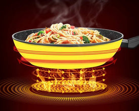 Royalty Line RL-FWN28 wok sa staklenim poklopcem 28 cm, 3,7 l – prikaz posuđa 6