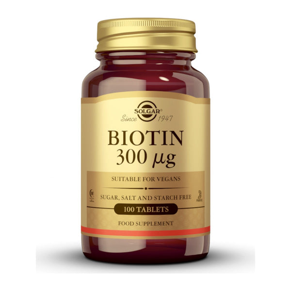 Solgar Biotin 300 µg, 100 tableta – bočica