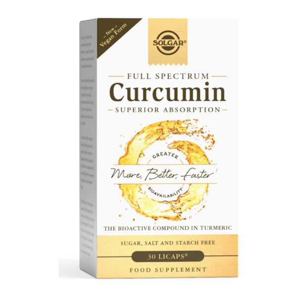 Solgar Full Spectrum Curcumin, 30 kapsula – kutija