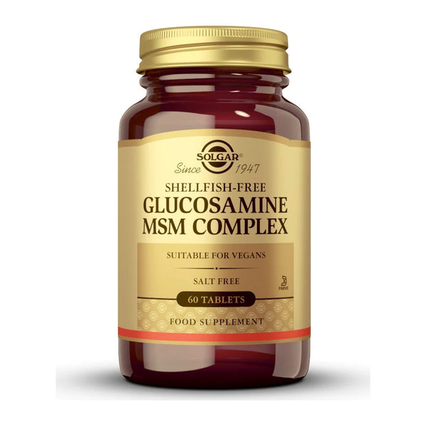 Solgar Biljni glukozamin / MSM kompleks, 60 tableta – bočica