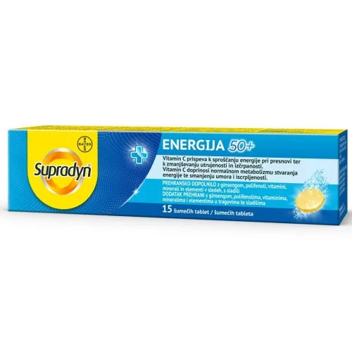 Supradyn Energija 50+ šumeće tablete, 15 kom vitashop.hr