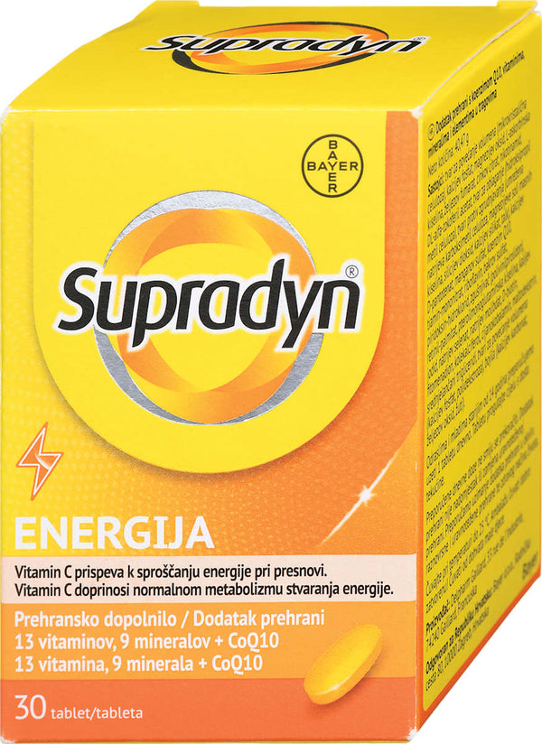 Supradyn Energija filmom obložene tablete, 30 kom