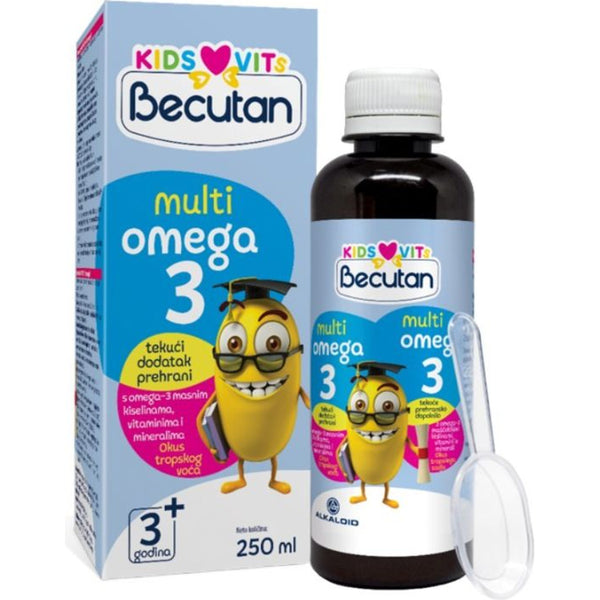 Becutan Kids Vits Multiomega-3 sirup, 250 ml