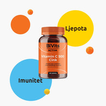 BiVits Activa Vitamin C 500 i Cink 60 tableta - Vitashop