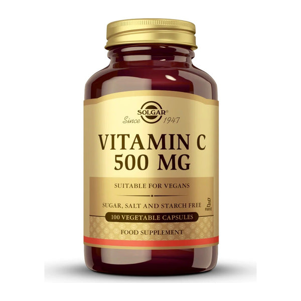 Solgar Vitamin C 500 mg, 100 biljnih kapsula – pakiranje