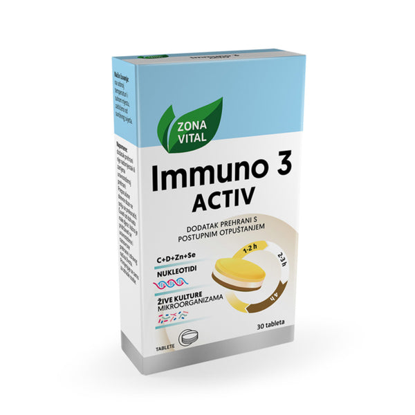 Zona Vital Immuno 3 Activ, 30 tableta – pakiranje proizvoda