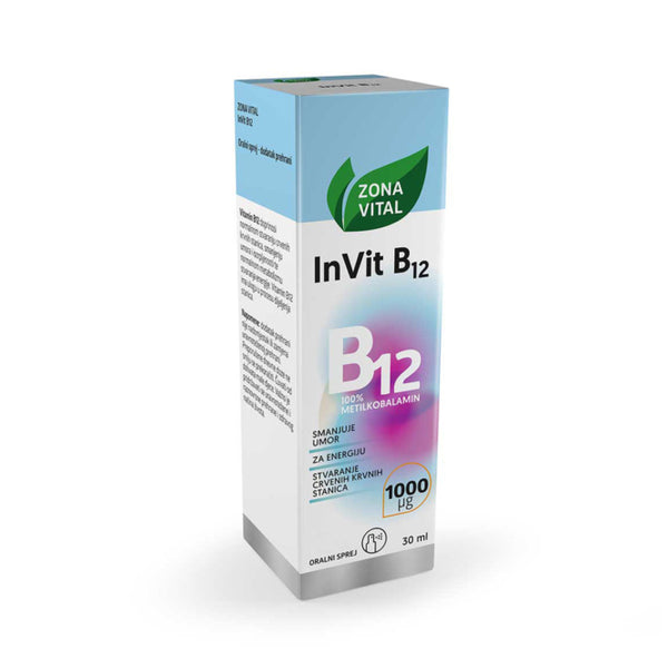 Zona Vital InVit B12 oralni sprej, 30 ml – pakiranje proizvoda