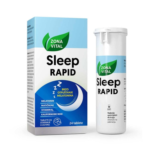 Zona Vital Sleep Rapid, 24 tablete za otapanje u ustima – pakiranje proizvoda