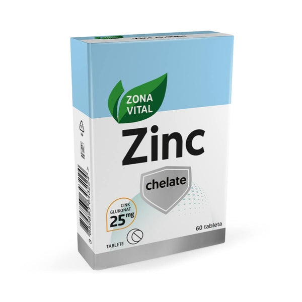 Zona Vital Zinc Chelate, 60 tableta – pakiranje proizvoda