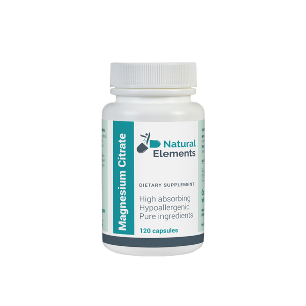 Magnezijev Citrat Natural Elements, 120 kapsula - Vitashop