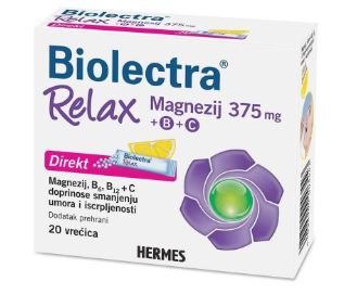 BIOLECTRA RELAX MAGNEZIJ 375 MG + B + C DIREKT - Vitashop