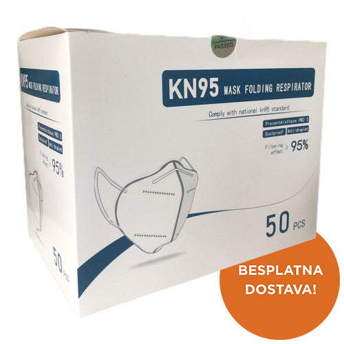 Zaštitna maska KN95 (FFP2) , 50 komada - Vitashop