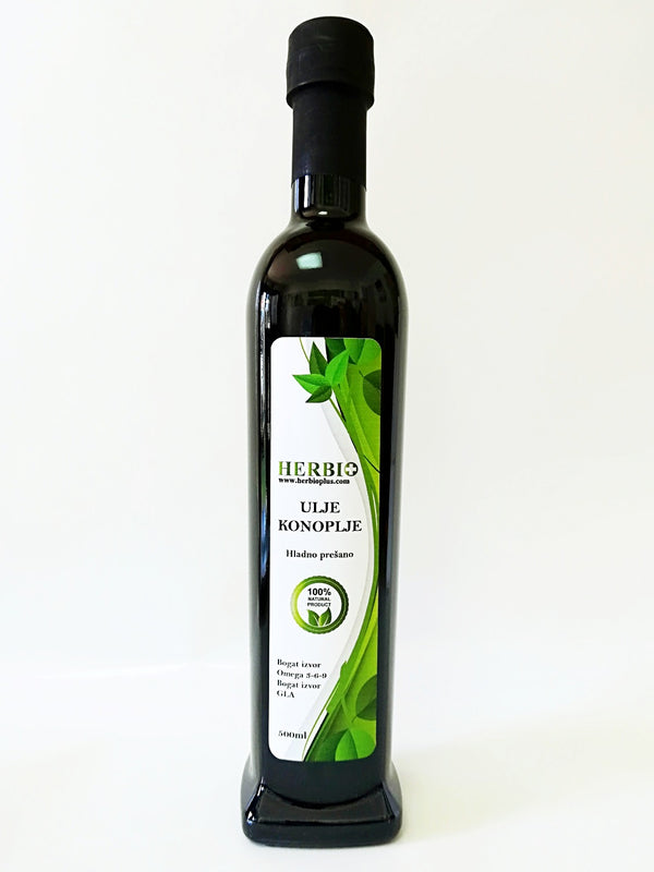 Hladno prešano ulje konoplje 250 ml. - Vitashop