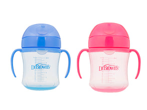Čaša trening za bebu Dr. Brown's 180 ml mekani kljun roza ili plava - Vitashop
