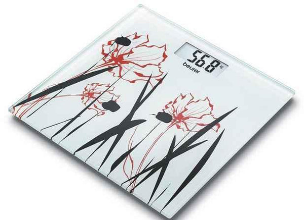 GS 27 dizajnerska staklena vaga - Red poppy