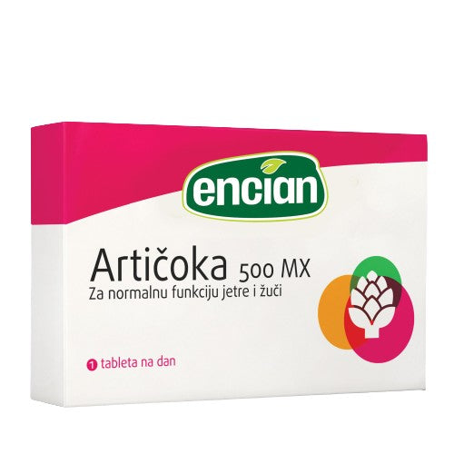 Encian Artičoka 500, 30 tableta - Vitashop