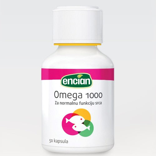 Encian Omega 1000, 50 mekanih kapsula - Vitashop