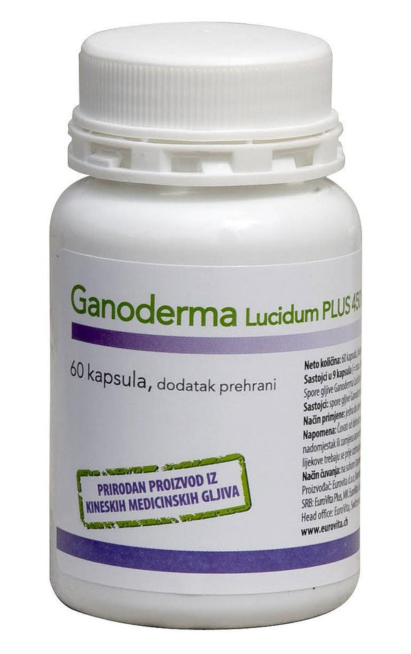 Eurovita Ganoderma Lucidum PLUS 450 mg, 60 kapsula - Vitashop